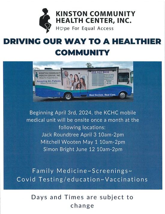 Mobile Medical Flyer, the information in the flyer is in the text above