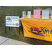 Kinston Housing sign next to part of the table at the National Night Out.