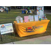 Kinston Housing sign next to the table at the National Night Out.